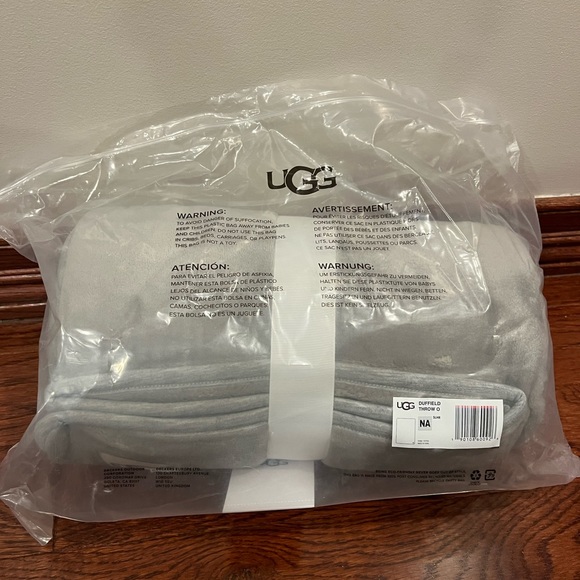 BNWT UGG Blanket Duffield Throw Grey 50x70 - Picture 2 of 3